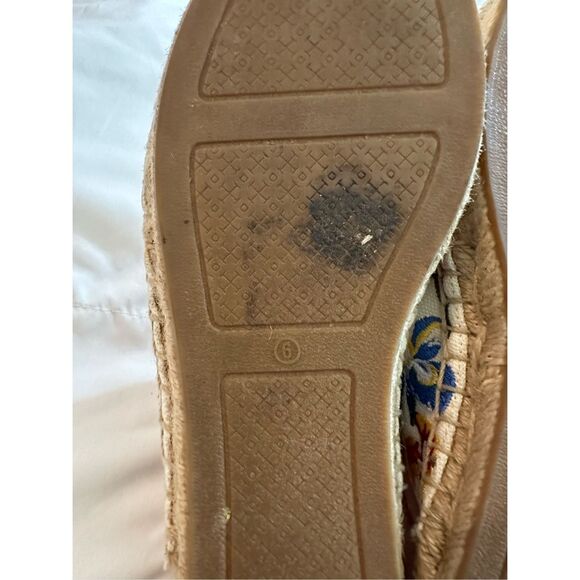 Tory Burch Women's Embroidered Floral Round Toe Mules Multicolor Size 6 - Picture 10 of 12